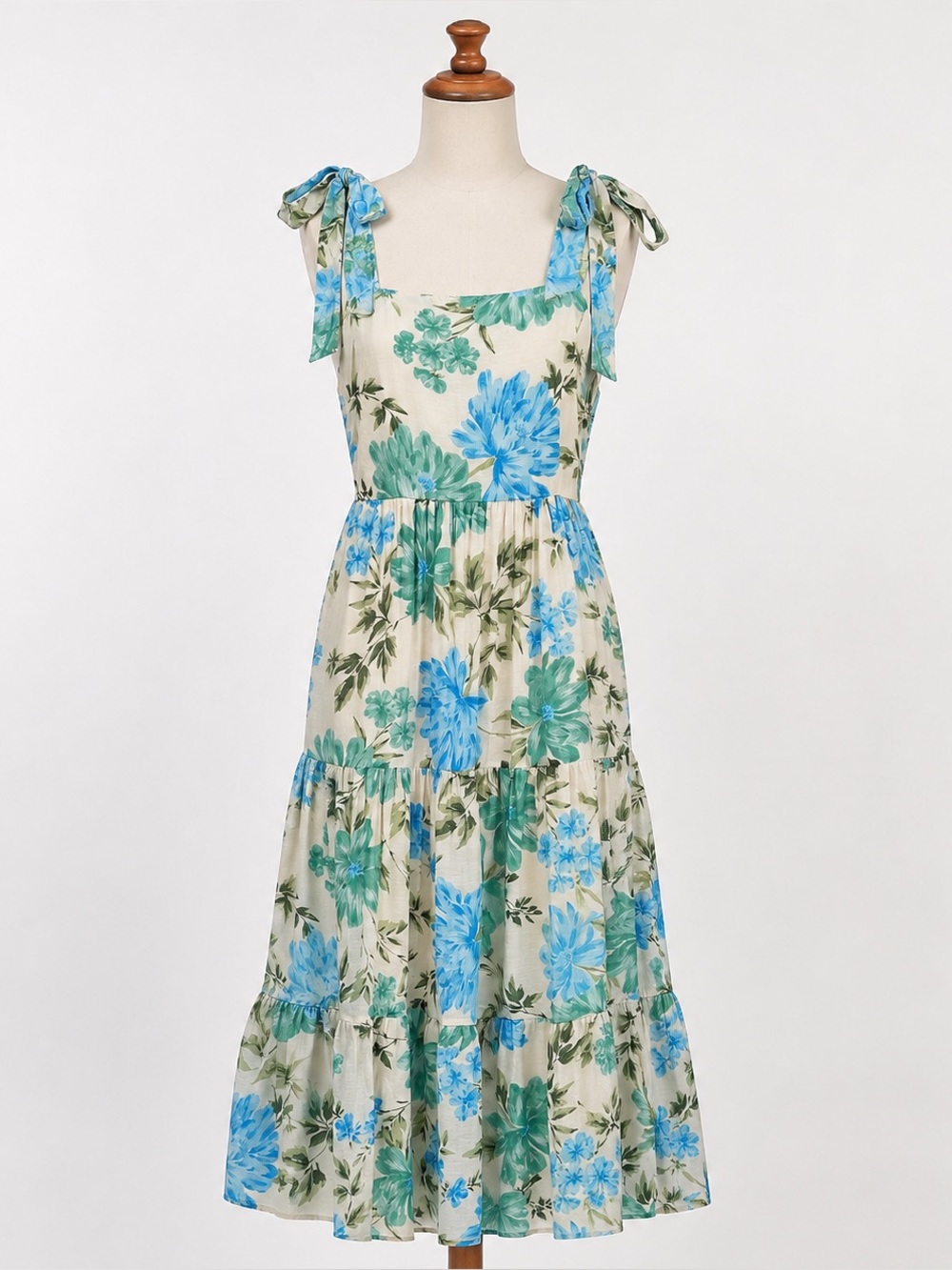 NWT Calypso St. Barth Floral Maxi Dress with Tie Straps Size 8